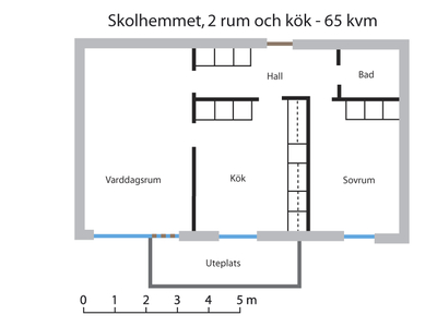 2 rums lägenhet i Vilhelmina