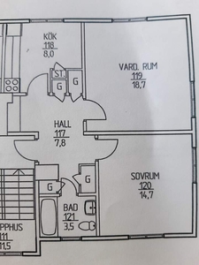 2 rums lägenhet i Uddevalla