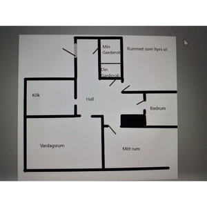 Hyr ett 3-rums lägenhet på 70 m² i Farsta