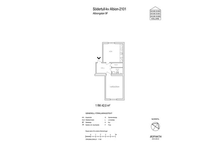 Hyr ett 1-rums lägenhet på 42 m² i Gävle