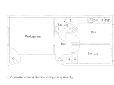 Hyr ett 2-rums lägenhet på 50 m² i Göteborg