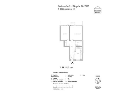 Hyr ett 2-rums lägenhet på 57 m² i Hedesunda