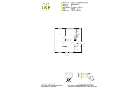 Hyr ett 2-rums lägenhet på 66 m² i Ladugårdsmarken