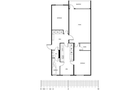 Hyr ett 3-rums lägenhet på 75 m² i Katrineholm