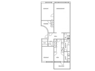 Hyr ett 3-rums lägenhet på 85 m² i Flen