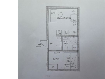 Hyr ett 2-rums lägenhet på 25 m² i Stockholm