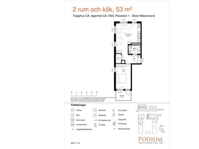 Hyr ett 2-rums lägenhet på 53 m² i Västerås