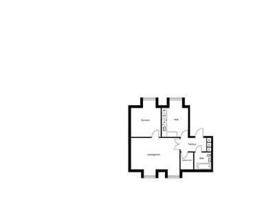 Hyr ett 2-rums lägenhet på 55 m² i Sundsvall