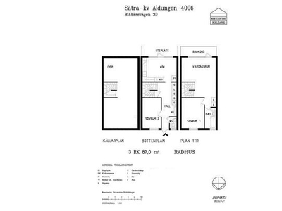 Hyr ett 3-rums lägenhet på 87 m² i Gävle