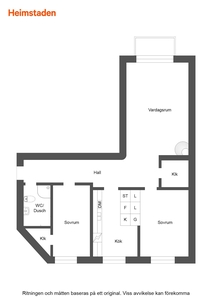 3 rums lägenhet i Gävle