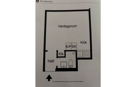 Hyr ett 1-rums lägenhet på 27 m² i Västerås