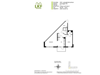 Hyr ett 2-rums lägenhet på 66 m² i Ladugårdsmarken, Norra Fäladen