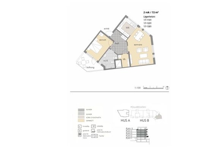 Hyr ett 2-rums lägenhet på 72 m² i Jönköping