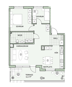 Apartment - Södra Kyrkogatan Borås