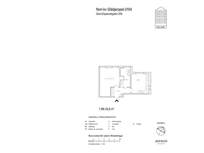 Hyr ett 1-rums lägenhet på 43 m² i Gävle