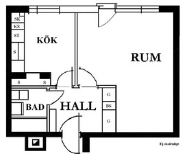 1 rums lägenhet i Torsby