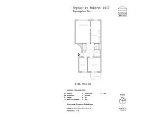 Hyr ett 3-rums lägenhet på 70 m² i Gävle