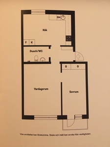 2 rums lägenhet i Jönköping