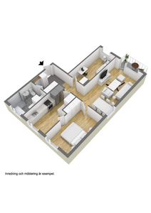 3 rums lägenhet i Linköping