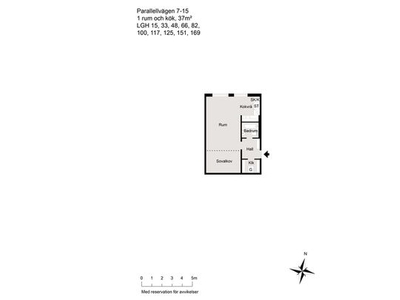 Hyr ett 1-rums lägenhet på 37 m² i Partille