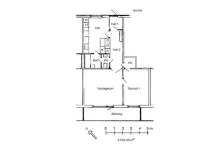 Hyr ett 2-rums lägenhet på 65 m² i Ronneby