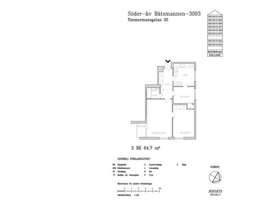 Hyr ett 3-rums lägenhet på 64 m² i Gävle