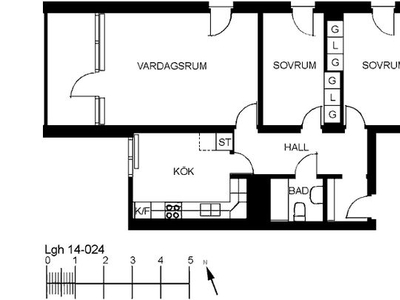 Hyr ett 3-rums lägenhet på 69 m² i Nybro