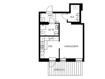 Hyr ett 1-rums lägenhet på 42 m² i Solna