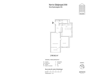 Hyr ett 2-rums lägenhet på 64 m² i Gävle