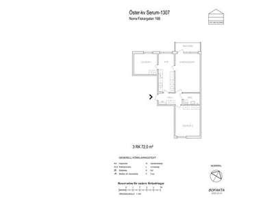 Hyr ett 3-rums lägenhet på 72 m² i Gävle