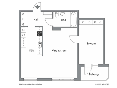 Lägenhet till salu på Stampgatan 54 B i Göteborg - Mäklarhuset